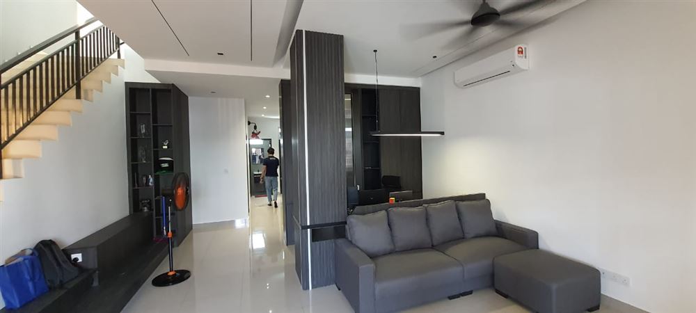 Living room with smart air-conditioning control