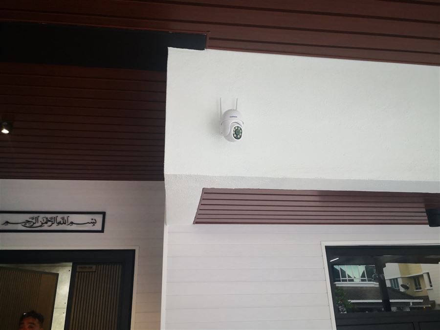 DOMOS security camera installed at a landed home